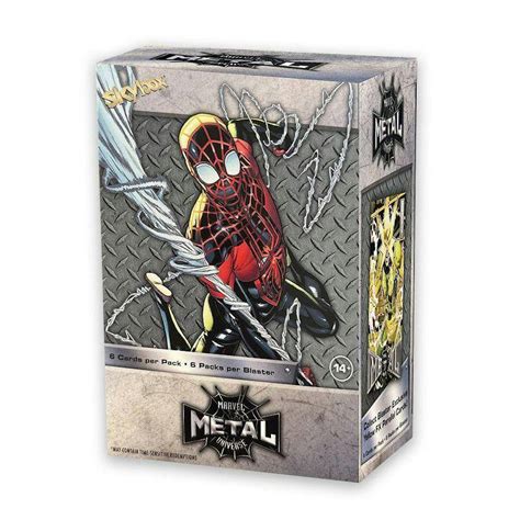 marvel metal universe blaster box|metal universe spider man box.